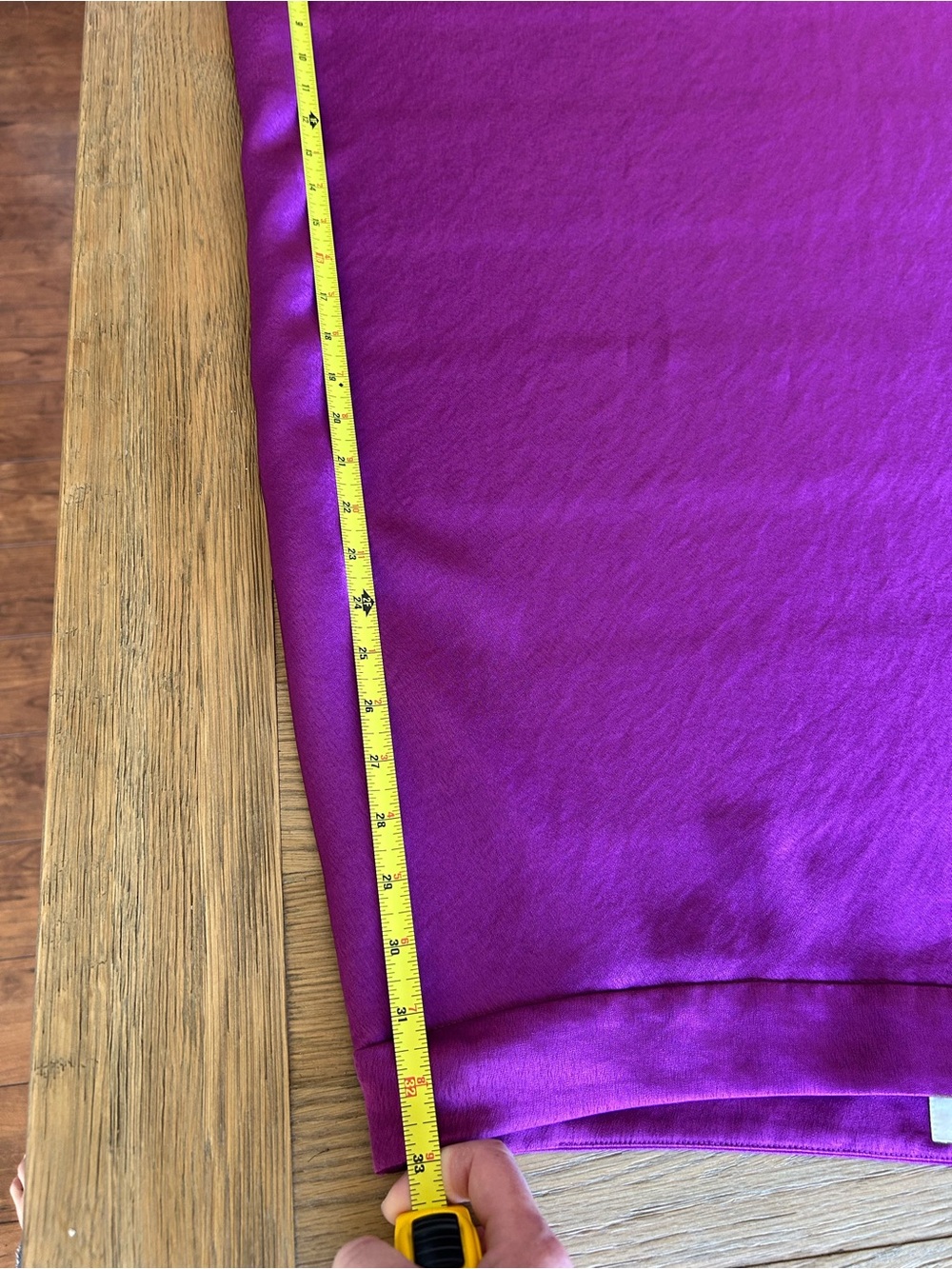 Sézane Silk A-Line Midi Skirt in Deep Magenta - Picture 7 of 9
